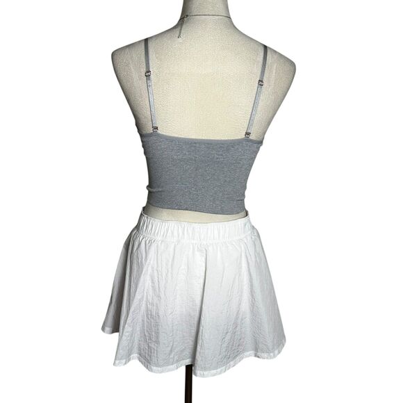 Nike Dri-FIT Tennis Skirt White Built In Shorts M | Preppy Retro Court Skort - Picture 2 of 10